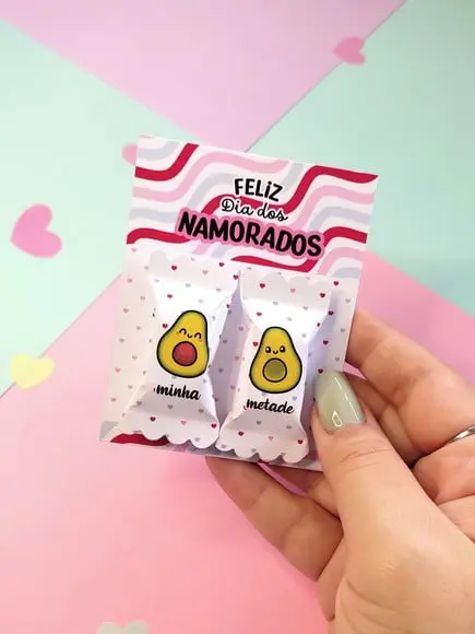 Card com 2 Balinhas- DIA DOS NAMORADOS