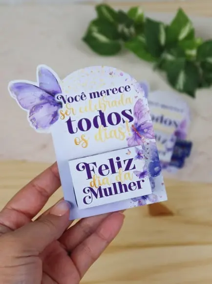 Card com 2 Bis- Dia da Mulher