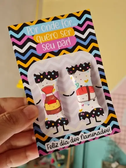 Card com 2 Balinhas- DIA DOS NAMORADOS