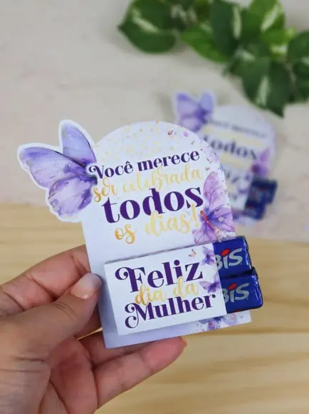Card com 2 Bis- Dia da Mulher