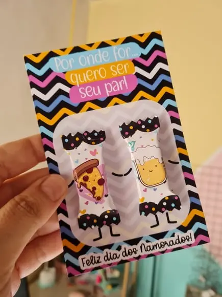 Card com 2 Balinhas- DIA DOS NAMORADOS