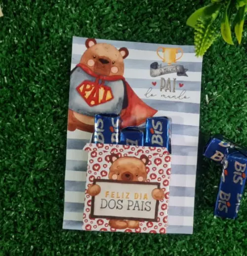 Card com 3 Bis- Dia dos Pais