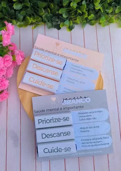 Card com 3 Bis- Janeiro Branco