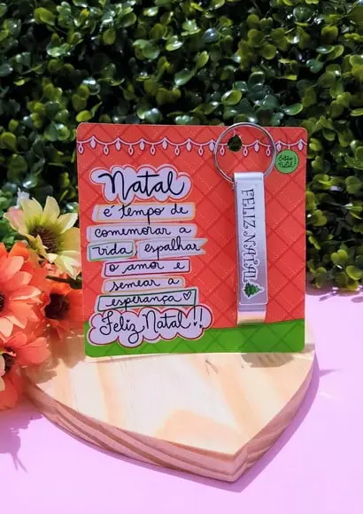 Card com Abridor de Garrafa- Natal