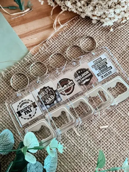 Card com Abridor de Garrafa- Dia dos Pais