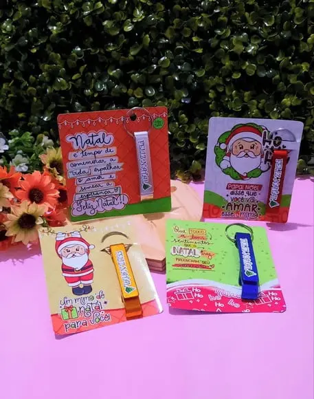 Card com Abridor de Garrafa- Natal