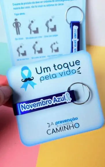 Card com Abridor de Garrafa- Novembro Azul