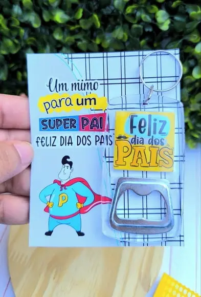 Card com Abridor- Dia dos Pais