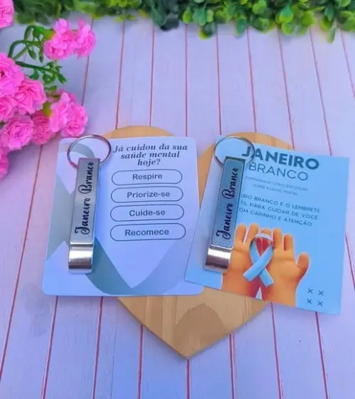 Card com Abridor- Janeiro Branco