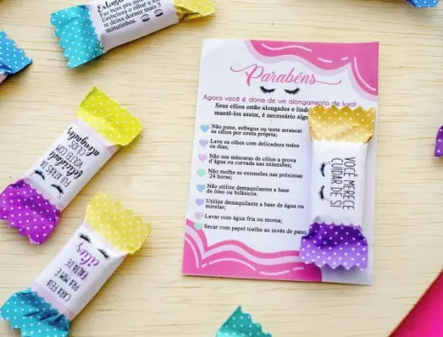 CARD COM BALINHA Cílios