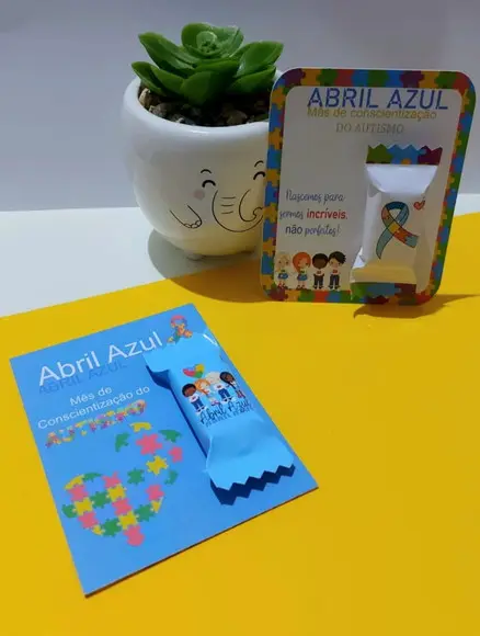 Card com Balinha- Abril Azul