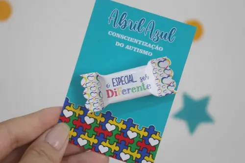 Card com Balinha- Abril Azul