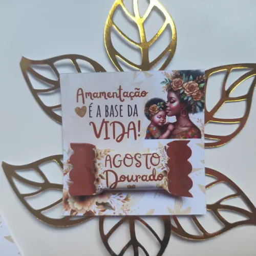 Card com Balinha- Agosto Dourado