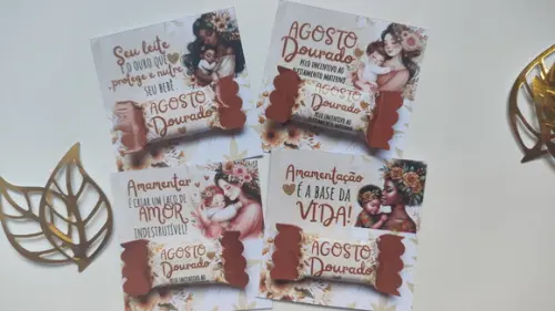 Card com Balinha- Agosto Dourado