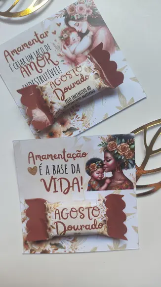 Card com Balinha- Agosto Dourado