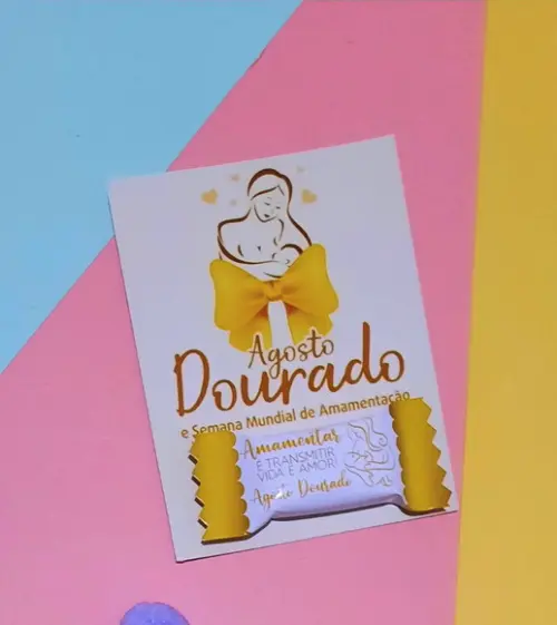 Card com Balinha- Agosto Dourado
