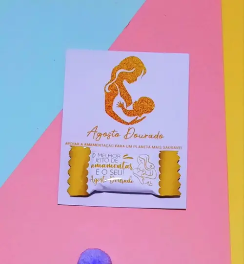 Card com Balinha- Agosto Dourado