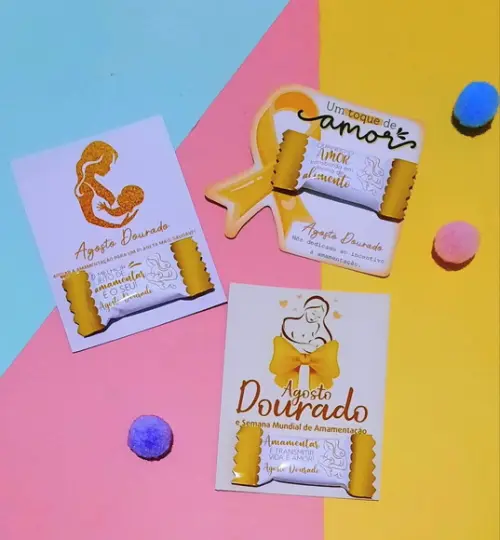 Card com Balinha- Agosto Dourado