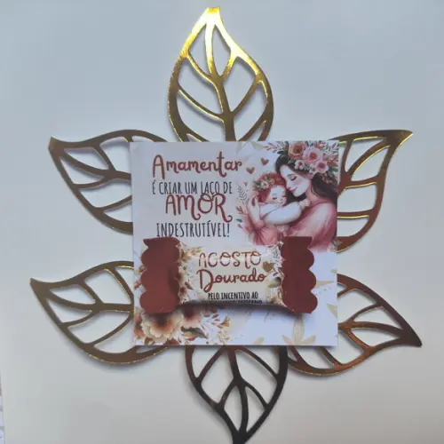Card com Balinha- Agosto Dourado
