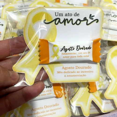Card com Balinha- Agosto Dourado