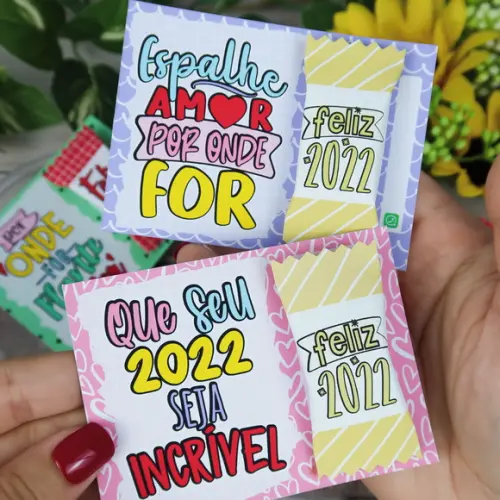 Card com Balinha- Ano Novo 2024