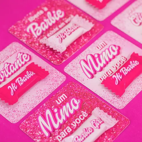Card com Balinha- Barbie