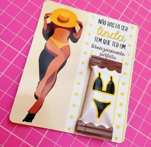 Card com Balinha- Bronzeamento