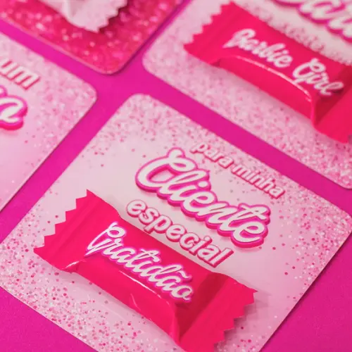 Card com Balinha- Barbie