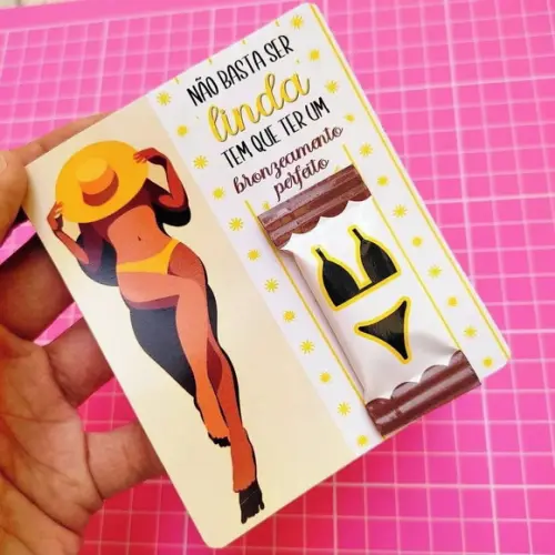 Card com Balinha- Bronzeamento