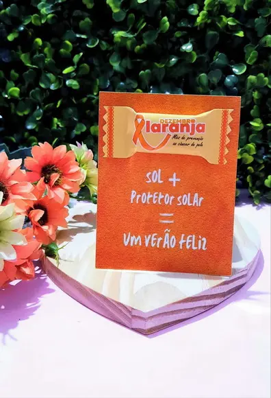 Card com Balinha- Dezembro Laranja