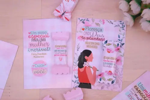 Card com Balinha- Dia da Mulher