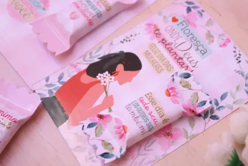 Card com Balinha- Dia da Mulher