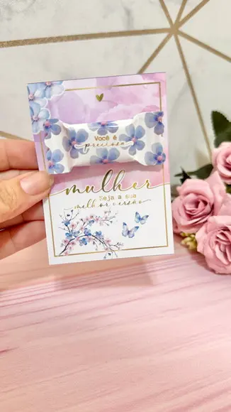 Card com Balinha- Dia da Mulher