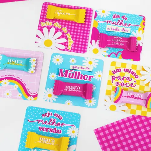 Card com Balinha- Dia da Mulher