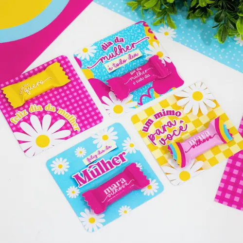 Card com Balinha- Dia da Mulher