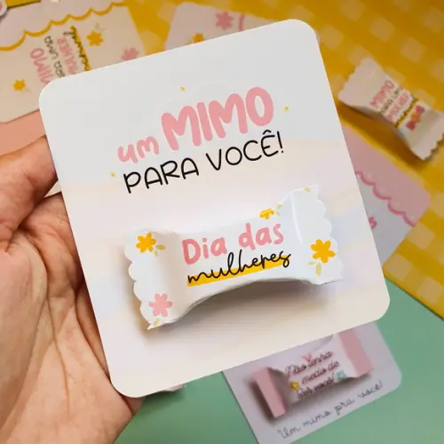 Card com Balinha- Dia da Mulher
