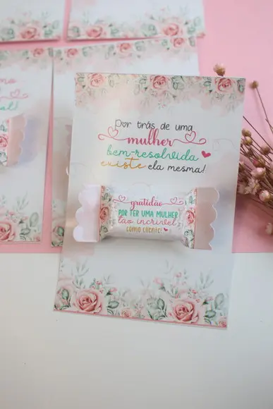 Card com Balinha- Dia da Mulher