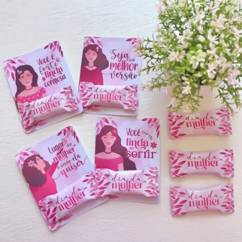 Card com Balinha- Dia da Mulher