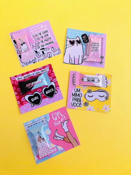 Card com Balinha- Dia da Mulher