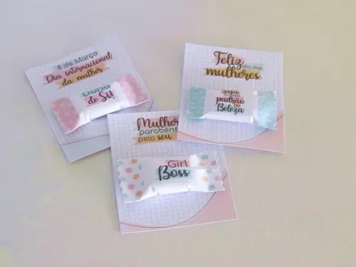 Card com Balinha- Dia da Mulher