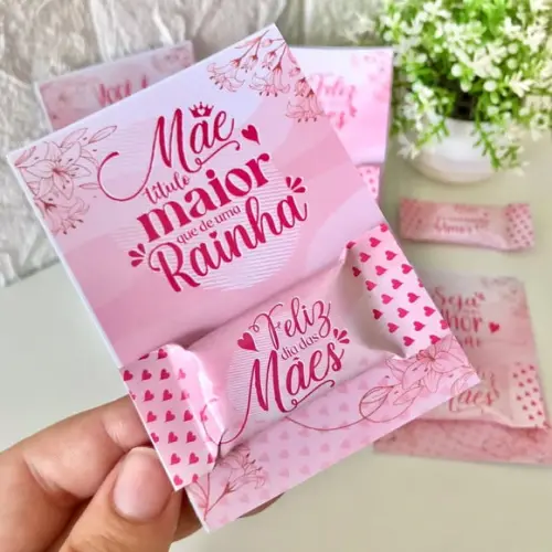 Card com Balinha- Dia das Mães