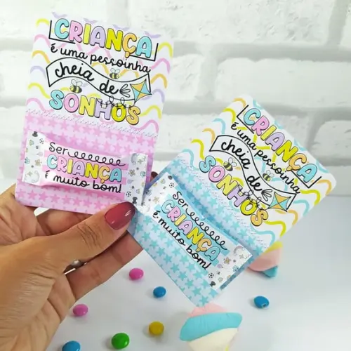 Card Com Balinha- Dia Das Crianças
