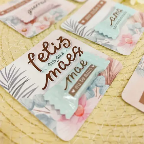 Card com Balinha- Dia das Mães