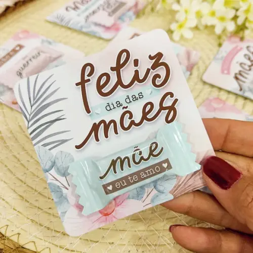 Card com Balinha- Dia das Mães