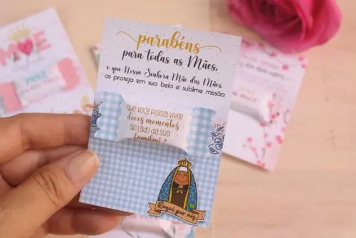 Card com Balinha- Dia das Mães