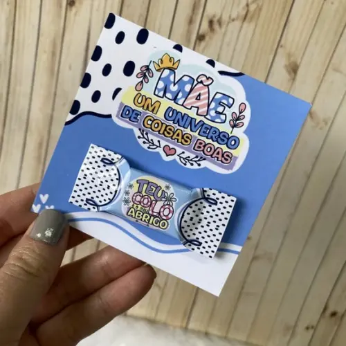 Card com Balinha- Dia das Mães