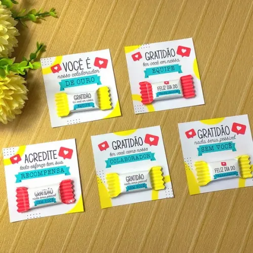Card com Balinha- Dia do Trabalho