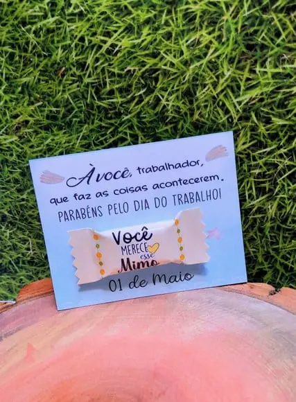 Card com Balinha- Dia do Trabalho