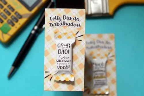 Card com Balinha- Dia do Trabalho