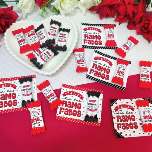 Card com Balinha- DIA DOS NAMORADOS